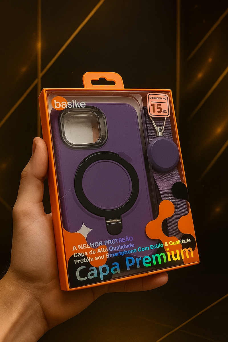 Capa Premium com Magsafe e Cordão - Apple