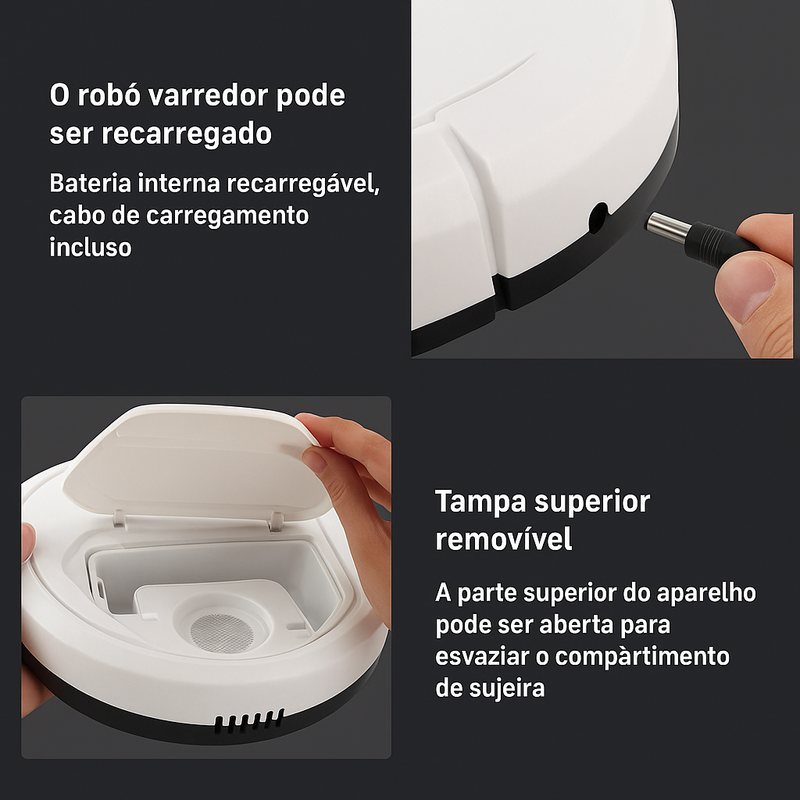 Robô Aspirador 3 em 1