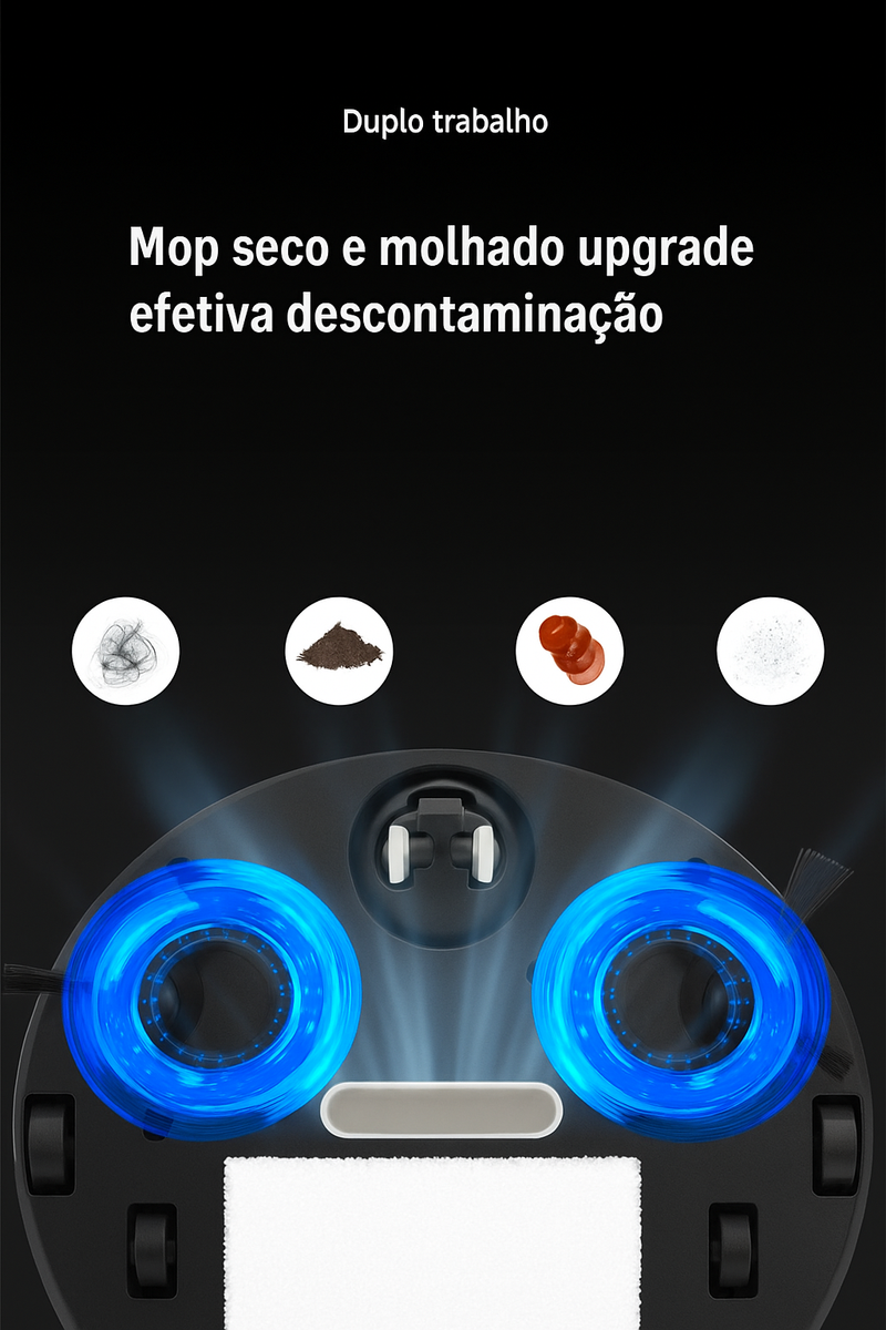 Robô Aspirador 3 em 1