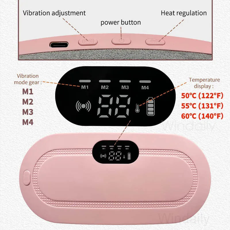 Almofada de aquecimento sem fio elétrica feminina