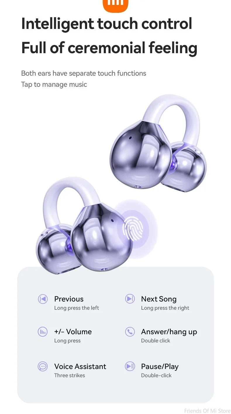 Fones Xiaomi Open-Ear Clip