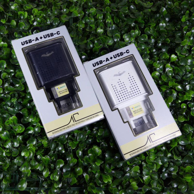 Carregador Turbo PD 25W + USB Almeida Cruz - AC-102x