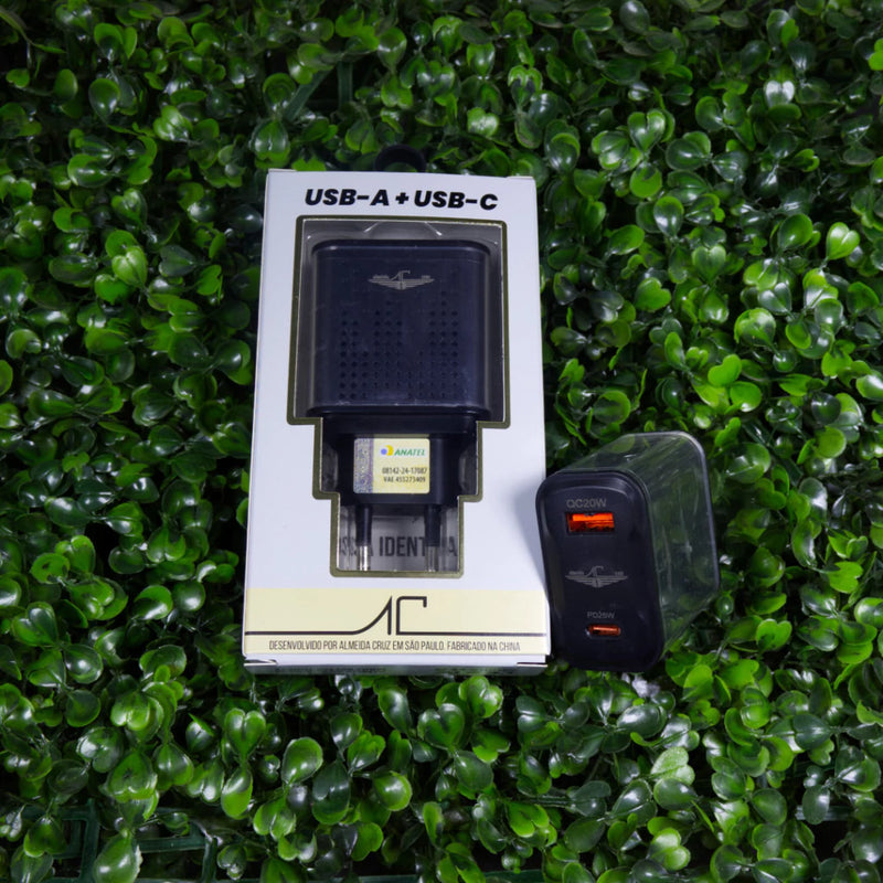 Carregador Turbo PD 25W + USB Almeida Cruz - AC-102x